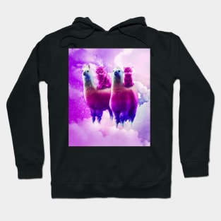 Rainbow Llama - Cat Llama Hoodie